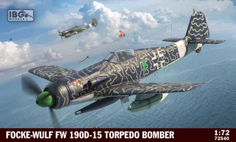 Krabice plastikové stavebnice IBG Models 72540 Focke-Wulf Fw 190D-15 v měřítku 1/72