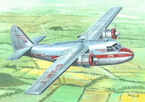 Krabice plastikové stavebnice Valom 72167 Percival P.50 Prince G-AMLZ v měřítku 1/72