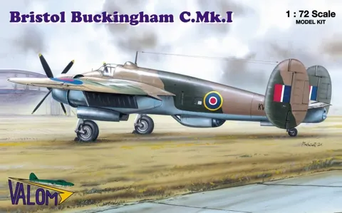 Krabice stavebnice Valom 72041 Bristol Buckingham C.Mk.I v měřítku 1/72