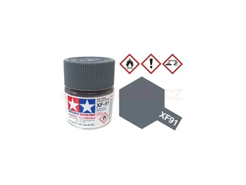 Lahvička matné akrylové barvy Tamiya Acrylic Mini XF-91 IJN Gray Yokosuka Arsenal 10 ml