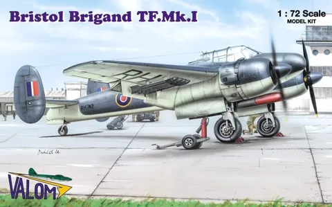Krabice stavebnice Valom 72051 Bristol Brigand TF.Mk.I v měřítku 1/72