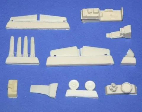Balení resinového detailního setu CMK 7155 P-51D Mustang v měřítku 1/72 pro stavebnici Tamiya