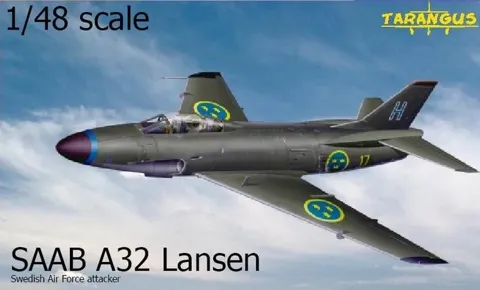 Krabice stavebnice Tarangus TA4801 SAAB A32A Lansen v měřítku 1/48