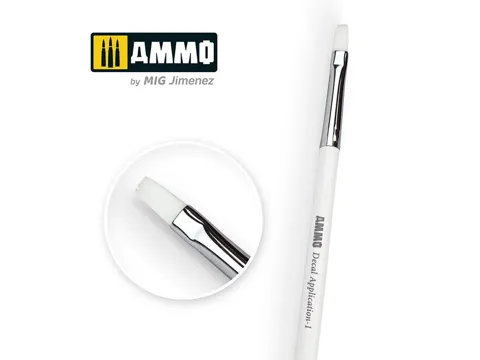Štětec na obtisky AMMO Mig A.MIG-8706 Decal Application Brush s bílou rukojetí