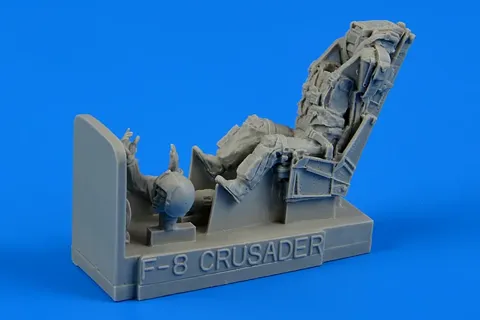 Aires 480075 figurka pilota US Navy s vystřelovacím sedadlem pro F-8 Crusader v měřítku 1/48