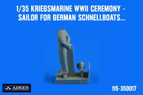 Resinová figurka Aires 350017 Kriegsmarine WWII Ceremony, námořník v měřítku 1/35
