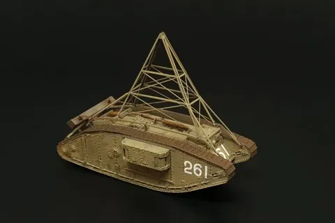 Resinová stavebnice Brengun BRS144058 Mark IV Airship tug v měřítku 1/144