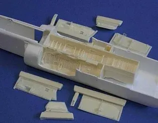 Resinová sada CMK 4226 šachty podvozku TSR-2 v měřítku 1/48 pro stavebnici Airfix