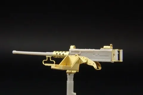 Detailní set Hauler HLX48195 kulomet Browning M2 ráže .50 v měřítku 1/48, resinové a leptané díly