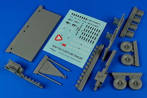 Aires 320080 letištní přívěs F-2A s ocelovou plošinou v měřítku 1/32