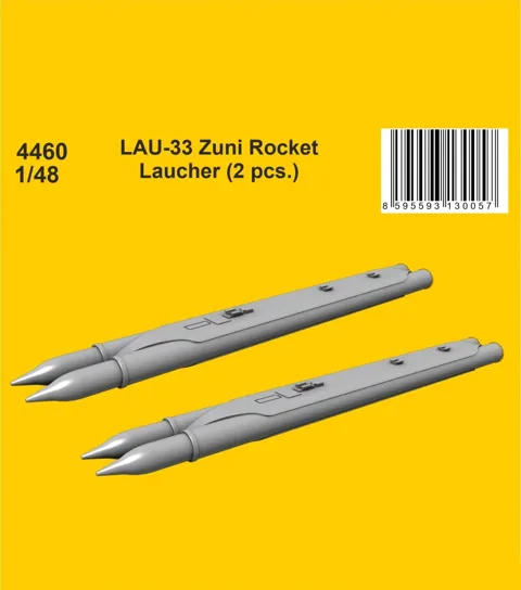 Resinová sada CMK 4460 raketnice LAU-33 Zuni 1/48, dva podvěsy s pětipalcovými raketami