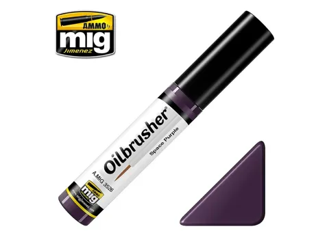 Lahvička olejové barvy AMMO Mig Oilbrusher A.MIG-3526 kosmická purpurová 10 ml