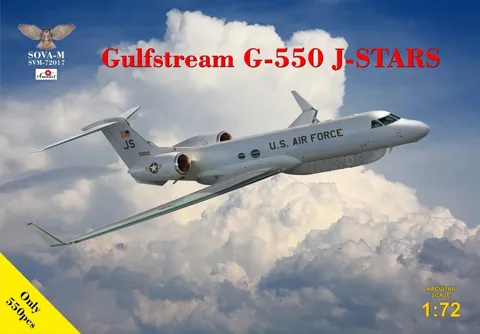 Krabice plastikové stavebnice Sova-M SVM-72017 Gulfstream G-550 J-STARS v měřítku 1/72