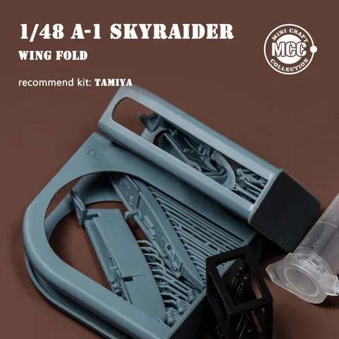 Detailní sada Minicraft Collection 48010 sklopná křídla A-1 Skyraider 1/48 s kovovými hlavněmi kanonů
