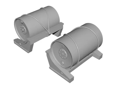 Resinové díly CMK N72035 hlubinné pumy Mk.6 v měřítku 1/72 pro model PT-109, 2 ks