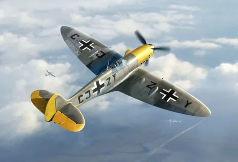 Krabice stavebnice Brengun 1/72 Spitfire Vb MesserSpit, kód BRP72010