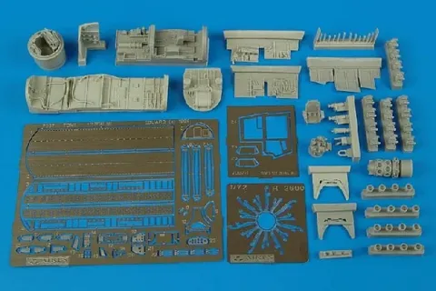 Resinový detailní set Aires 7007 TBM Avenger 1/72 pro stavebnici Hasegawa
