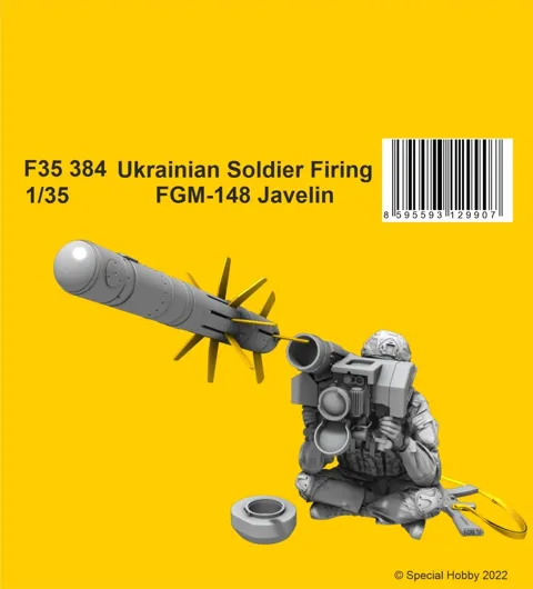 Resinová figurka CMK F35384 1/35 ukrajinský voják střílející z FGM-148 Javelin