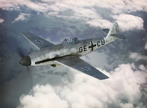 Plastová stavebnice Brengun BRP144015 Me-309 V1/V2 v měřítku 1/144