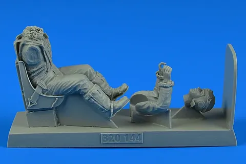 Aires 320144 figurka pilota USAAF se sedačkou pro P-51B/C Mustang v měřítku 1/32