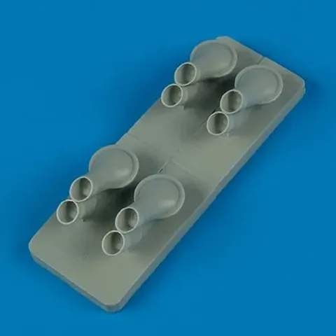 Resinové výfuky Aires Quickboost QB72278 pro model G8N1 Renzan v měřítku 1/72