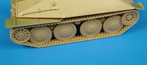 Sada Hauler HLX48021 blatníky pro Hetzer 1/48 – resinové a leptané díly pro stavebnici Tamiya
