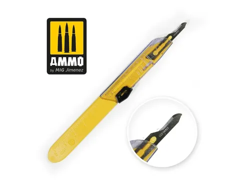 Zahnutá modelářská čepel AMMO Mig A.MIG-8698 Protective Blade Curved, balení 1 ks