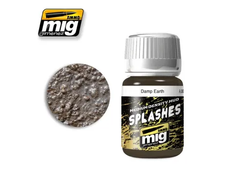 Kelímek weathering efektu AMMO Mig 1754 Splashes vlhká zemina (Damp Earth) 35 ml