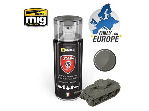 Balení primeru TITANS HOBBY TTH119 německá polní šedá matná
