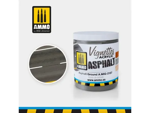 Kelímek akrylové textury AMMO Mig A.MIG-2157 Asphalt Ground 100 ml