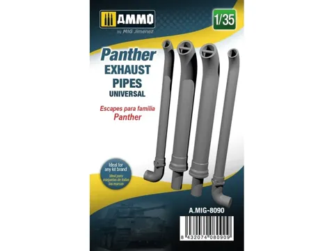 Sada výfuků AMMO Mig AMIG8090 pro tank Panther v měřítku 1/35