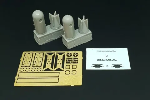 Resinové díly hlubinné pumy MK XVII Brengun BRL48134 v měřítku 1/48