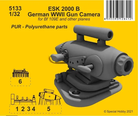Resinový doplněk CMK 5133 ESK 2000 B německý fotokulomet v měřítku 1/32