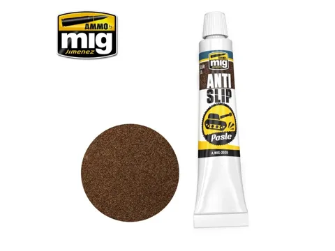Tuba akrylové protiskluzové pasty AMMO Mig A.MIG-2035 Anti-Slip Paste hnědá 20 ml