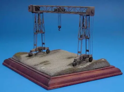 Stavebnice Hauler HLR87051 FRIESE 16t německý polní jeřáb v měřítku 1/87, resin a lepty