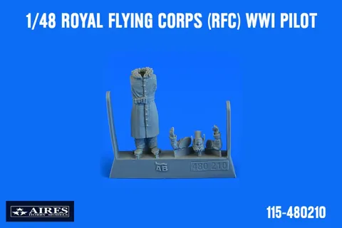Resinová figurka Aires Aerobonus 480210 pilot RFC z 1. světové války v měřítku 1/48