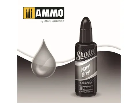 Lahvička AMMO Mig A.MIG-0857 SHADER námořní šedá (Navy Grey) 10 ml