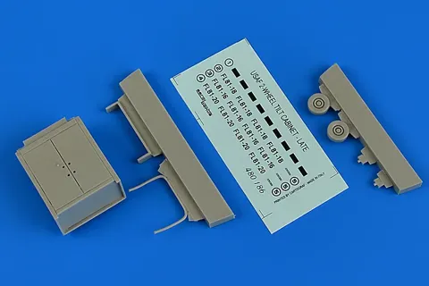 Doplňková sada Aires 480186 dvoukolový skříňový vozík USAF v měřítku 1/48
