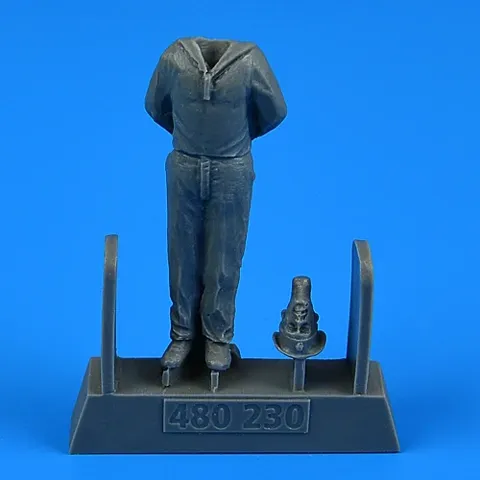 Figurka námořníka Kriegsmarine Aires 480230 v měřítku 1/48 pro ponorku U-Boot typ VIIC