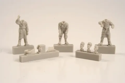 Resinové figurky CMK F72254 posádka U-Bootu typ IXC v kuchyni, měřítko 1/72