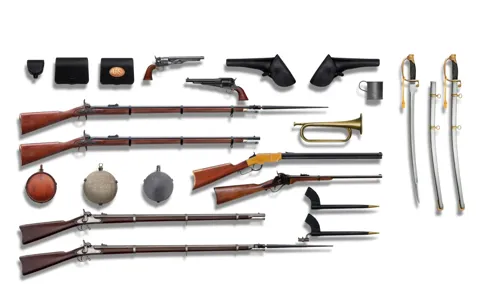 Krabice plastikové sady ICM 35022 US Civil War Weapons & Equipment v měřítku 1/35