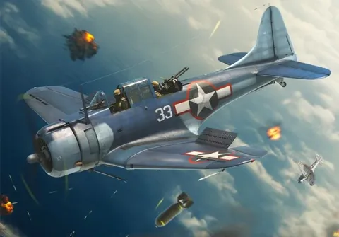 Krabice stavebnice Brengun BRP144019 SBD-5 Dauntless Pacific theatre v měřítku 1/144