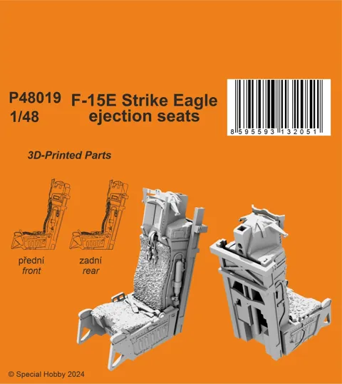 Resinové 3D tištěné vystřelovací sedačky CMK P48019 pro F-15E Strike Eagle v měřítku 1/48