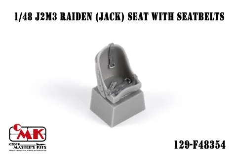 Resinová sedačka s upínacími pásy CMK Q48340 pro J2M3 Raiden (Jack) v měřítku 1/48
