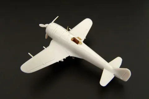 Detailní sada Brengun BRL144074 pro Ki-44 Shoki 1/144 — resinové a leptané díly