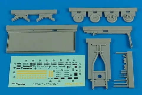 Resinová sada Aires 320017 MHU-191I/M s platformou aero 71A v měřítku 1/32