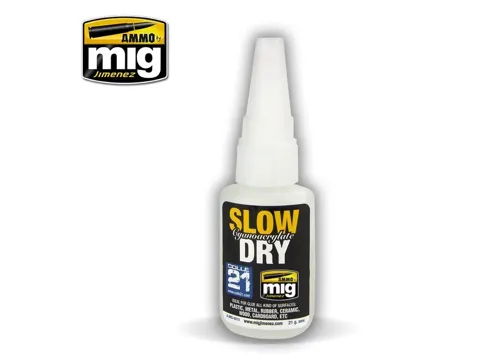 Lahvička vteřinového lepidla AMMO Mig A.MIG-8013 Slow Dry Cyanoacrylate