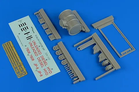 Aires 320102 letištní vozík s 55galonovým sudem v měřítku 1/32