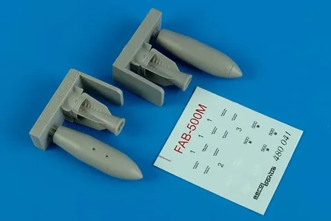 Doplňková sada Aires 480041 FAB-500M ruské letecké pumy v měřítku 1/48