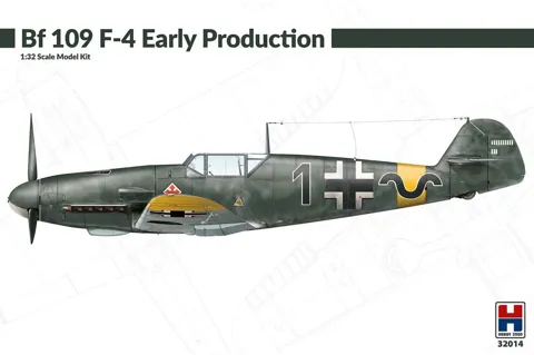Krabice stavebnice Hobby 2000 H2K32014 Messerschmitt Bf 109 F-4 Early Production v měřítku 1/32